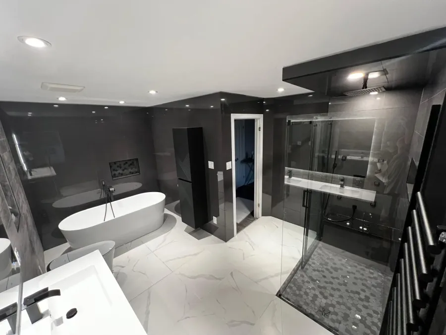 Modern Spa Bathroom — Complete Rebuild